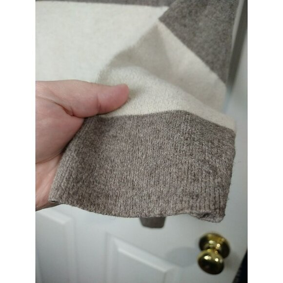 $ M Ema&Carla Wool Blend Cropped Long Sleeve Striped Sweater. Size S - Picture 4 of 11